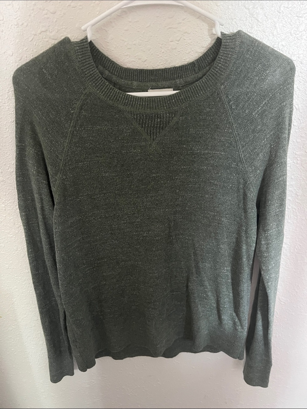 L.L. Bean Olive Crewneck Sweater